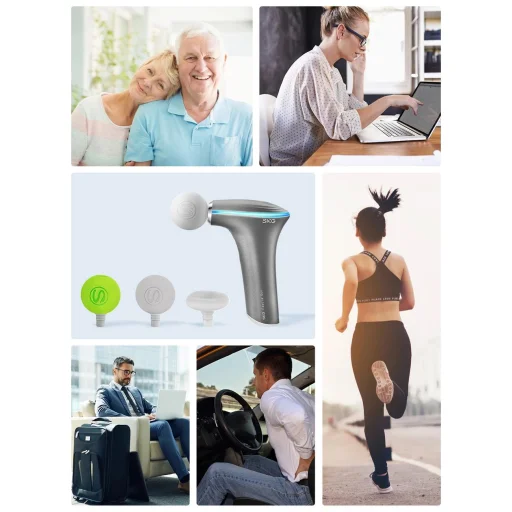 SKG F5-EN masszázspisztoly az egész testre - szürke - 13