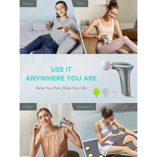 SKG F5-EN masszázspisztoly az egész testre - szürke - 16