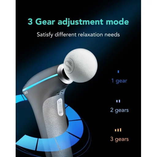 SKG F5-EN masszázspisztoly az egész testre - szürke - 5