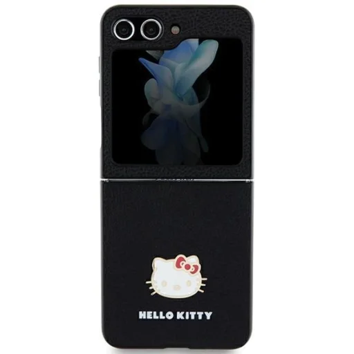 Hello Kitty Metal Logo Kitty Head tok Samsung Galaxy Z Flip 5 - fekete - 3