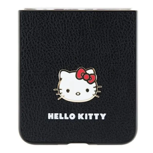 Hello Kitty Metal Logo Kitty Head tok Samsung Galaxy Z Flip 5 - fekete - 5