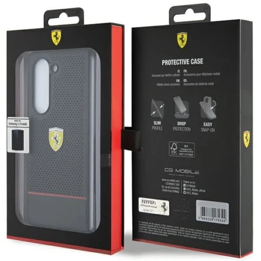 Ferrari Perforated Line tok Samsung Galaxy Z Fold 5 - fekete - 7