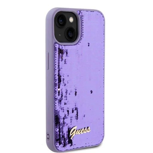 Guess Sequin Script Logo tok iPhone 13-hoz lila - 4