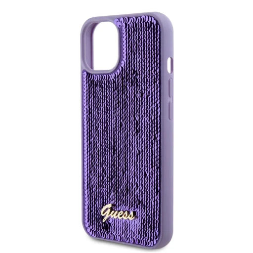 Guess Sequin Script Logo tok iPhone 13-hoz lila - 5
