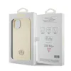 Guess PU 4G Strass Metal Logo tok iPhone 15 Gold thumbnail