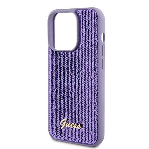 Guess Sequin Script Logo tok iPhone 14 Pro lila - 6