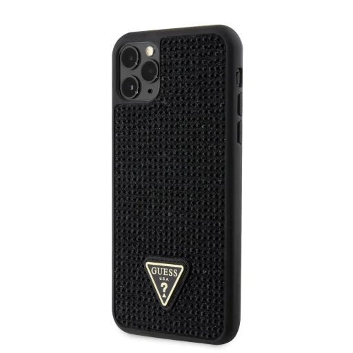 Guess Rhinestones Triangle Metal Logo iPhone 11 Pro Max tok - 1
