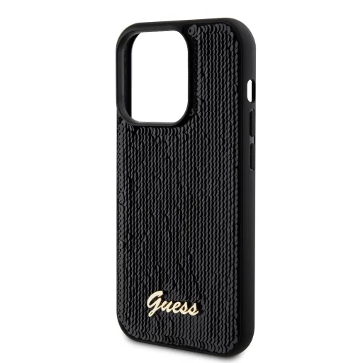 Guess Sequin Script Logo tok iPhone 14 Pro-fekete - 6