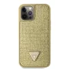 Guess Rhinestones Triangle Metal Logo tok iPhone 12 Pro Max Gold thumbnail