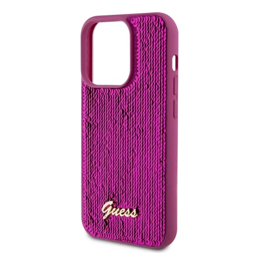 Guess Sequin Script Logo tok iPhone 14 Pro Magenta - 6