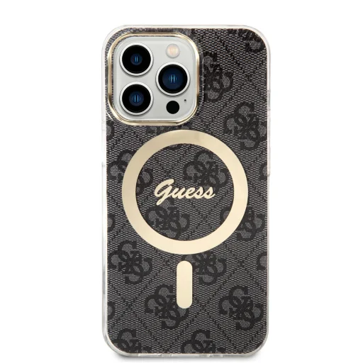 Guess IML 4G MagSafe tok iPhone 13 Pro-hoz fekete - 2