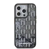  iPhone 15 Pro Max fekete Karl Lagerfeld Liquid Glitter Monogram Gradient tok - 2
