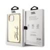  iPhone 15 arany Karl Lagerfeld Wrinkled PU Signature Logo tok thumbnail