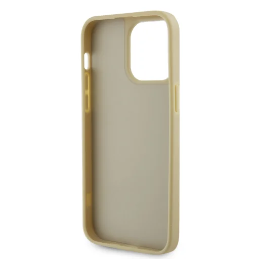 Guess Strasszok Háromszög Fém Logó Tok iPhone 14 Pro Max Arany - 5