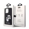 iPhone 14 Pro Karl Lagerfeld PU Saffiano Karl és Choupette NFT tok fekete (KLHCP14LSANKCPK) thumbnail