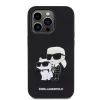 iPhone 14 Pro Karl Lagerfeld PU Saffiano Karl és Choupette NFT tok fekete (KLHCP14LSANKCPK) thumbnail