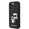iPhone 14 Pro Karl Lagerfeld PU Saffiano Karl és Choupette NFT tok fekete (KLHCP14LSANKCPK) thumbnail