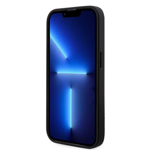iPhone 14 Pro Karl Lagerfeld PU Saffiano Karl és Choupette NFT tok fekete (KLHCP14LSANKCPK) - 6