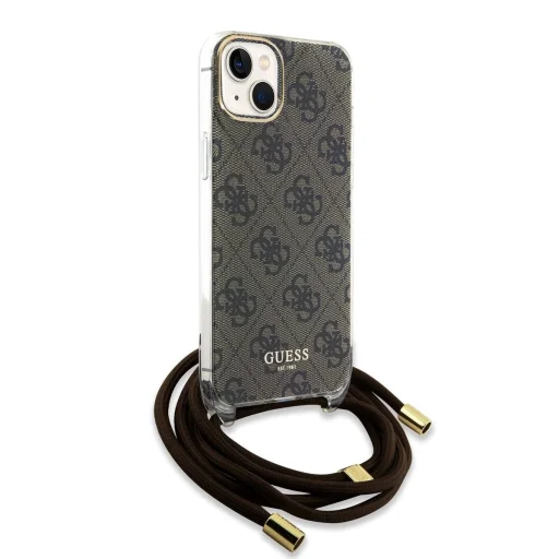Guess IML 4G Printed Crossbody Strap tok iPhone 15 Barna - 3