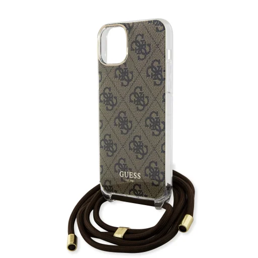Guess IML 4G Printed Crossbody Strap tok iPhone 15 Barna - 5