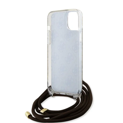 Guess IML 4G Printed Crossbody Strap tok iPhone 15 Barna - 6