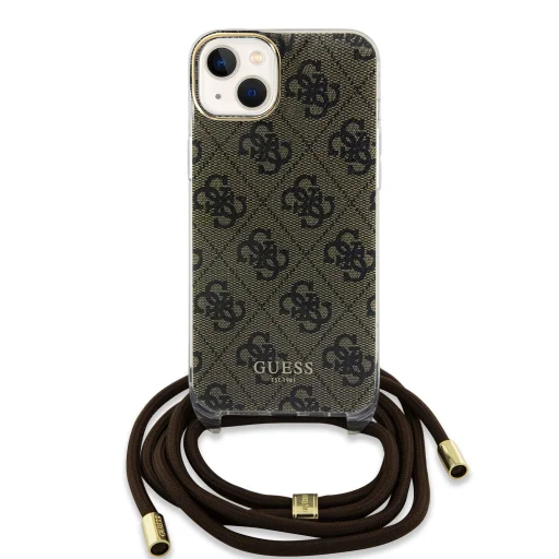 Guess IML 4G Printed Crossbody Strap tok iPhone 15 Barna - 2