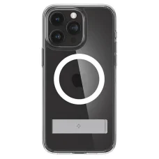 Spigen Ultra Hybrid S MagSafe tok állvánnyal iPhone 15 Pro - átlátszó