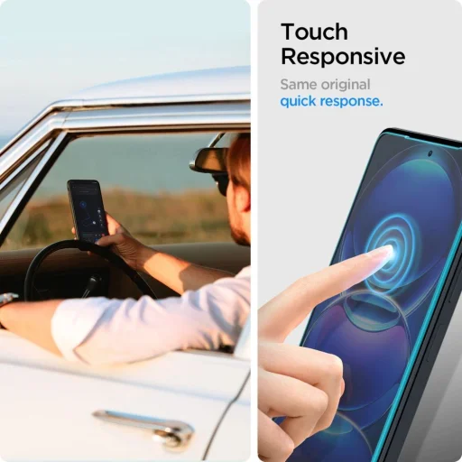 Edzett üveg Spigen GLAS.TR Slim 2-csomag Xiaomi Redmi Note 12 Pro 5G/12 Pro+ Plus 5G/Poco X5 Pro 5G üvegfólia - 6