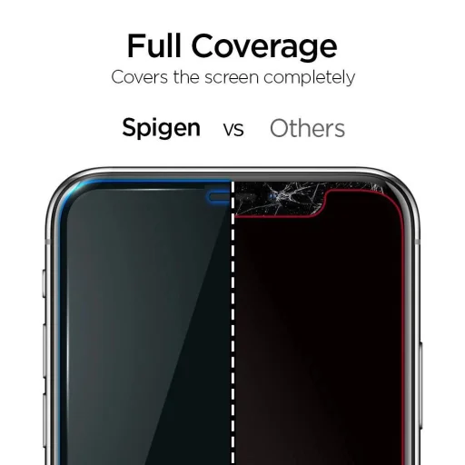 TEMPERED GLASS Spigen ALM GLASS FC IPHONE 11 PRO MAX FEKETE üvegfólia - 8