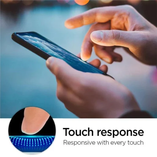 TEMPERED GLASS Spigen ALM GLASS FC IPHONE 11 PRO MAX FEKETE üvegfólia - 11