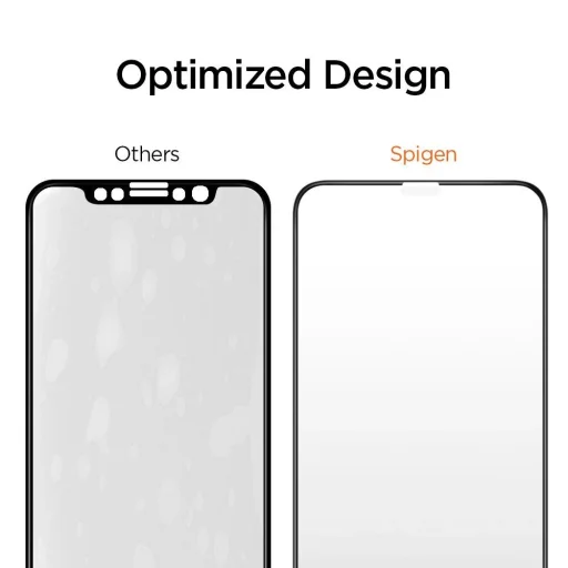 TEMPERED GLASS Spigen ALM GLASS FC IPHONE 11 PRO MAX FEKETE üvegfólia - 20