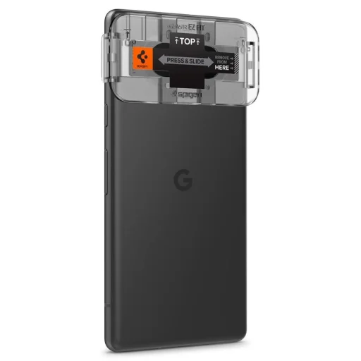CAMERA COVER Spigen OPTIK.TR ”EZ FIT” CAMERA PROTECTOR 2-PACK GOOGLE PIXEL 7A BLACK üvegfólia - 3