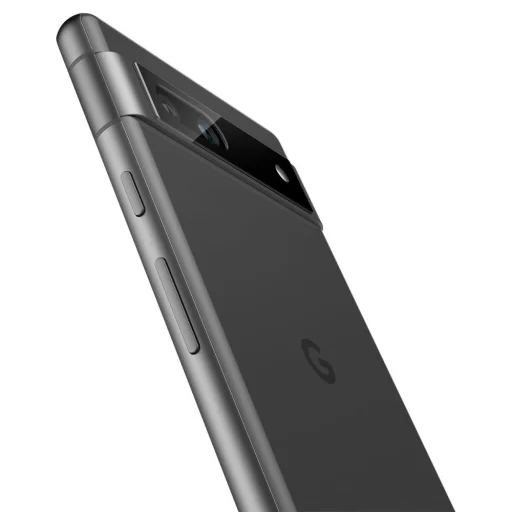 CAMERA COVER Spigen OPTIK.TR ”EZ FIT” CAMERA PROTECTOR 2-PACK GOOGLE PIXEL 7A BLACK üvegfólia - 5