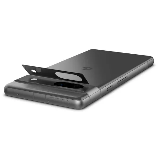 CAMERA COVER Spigen OPTIK.TR ”EZ FIT” CAMERA PROTECTOR 2-PACK GOOGLE PIXEL 7A BLACK üvegfólia - 8