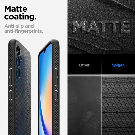 Spigen LIQUID AIR GALAXY A34 5G matt fekete tok - 12