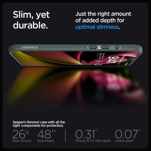 Spigen LIQUID AIR IPHONE 15 PRO MAX ABYSS GREEN tok - 14