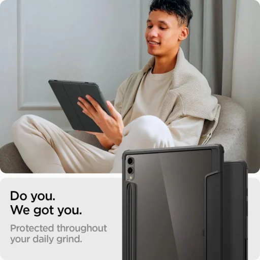 Spigen ULTRA HYBRID "PRO" GALAXY TAB S9+ PLUS 12.4 X810 / X816B FEKETE tok - 13