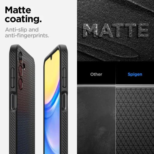 Spigen Liquid Air tok Samsung Galaxy A15 4G / 5G - matt fekete - 14