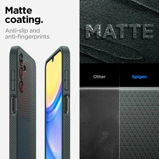 Spigen Liquid Air tok Samsung Galaxy A15 4G / 5G - sötétzöld - 14