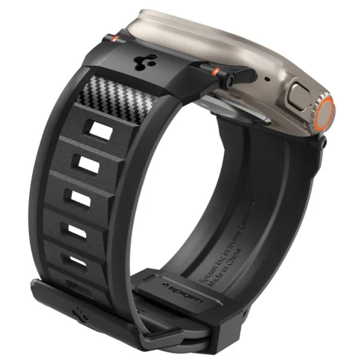 Spigen Rugged Band Apple Watch 4/5/6/7/8/9/SE/Ultra 1/2 (42/44/45/49mm) - matt fekete - 7