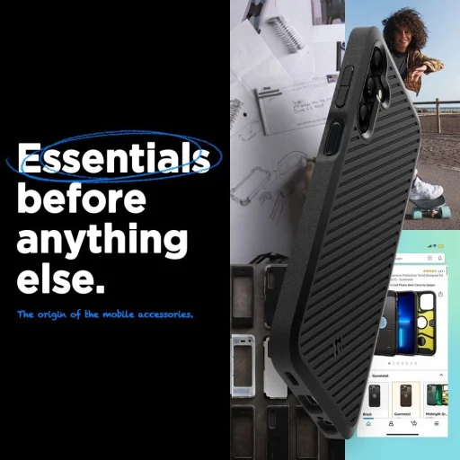 Spigen Core Armor tok Samsung Galaxy A15 4G / 5G - matt fekete - 9