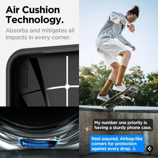 Spigen Core Armor tok Samsung Galaxy A15 4G / 5G - matt fekete - 11