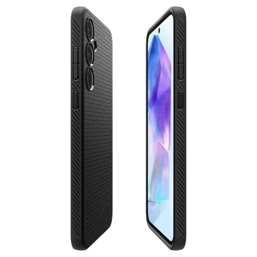 Spigen Liquid Air tok Samsung Galaxy A55 5G-hez - matt fekete - 7