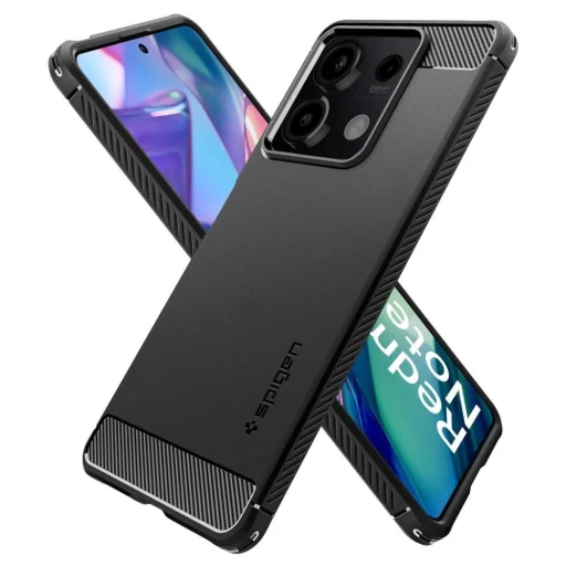 Spigen Rugged Armor tok Xiaomi Redmi Note 13 5G - matt fekete - 6