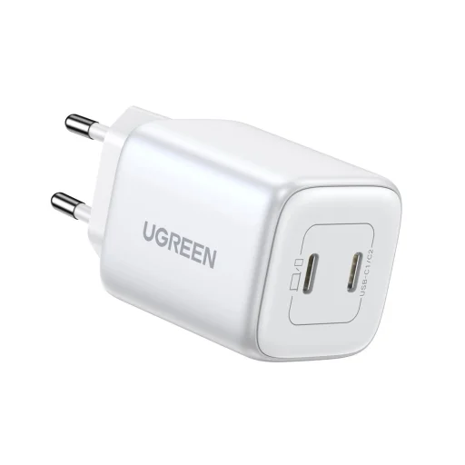 Ugreen gyors töltő GaN 2 x USB-C 45W QC PD Ugreen CD294 - fehér - 4