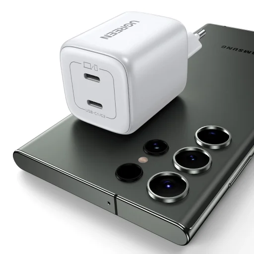 Ugreen gyors töltő GaN 2 x USB-C 45W QC PD Ugreen CD294 - fehér - 10