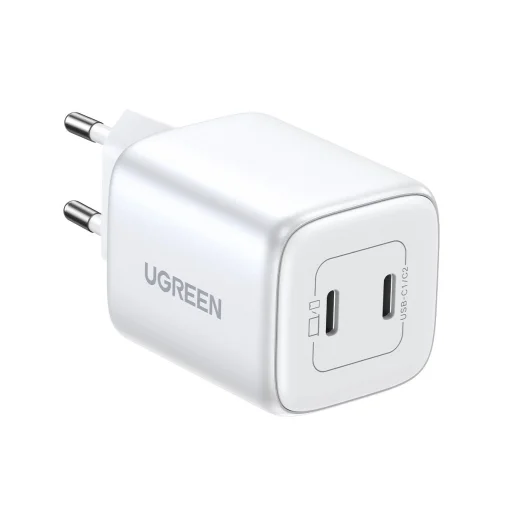 Ugreen gyors töltő GaN 2 x USB-C 45W QC PD Ugreen CD294 - fehér - 1