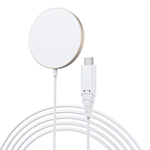 Choetech mágneses vezeték nélküli töltő 15W MagSafe iPhone 12/13/14 arany (T518-F-GO) - 2