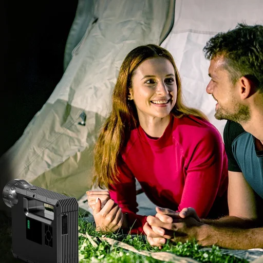 Choetech indító és kompresszor, powerbank 8000mAh, LED zseblámpa fekete (TC0017) - 13