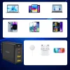 Choetech GaN 140W 4 portos töltő (2x USB C, 2x USB) fekete (PD6005) thumbnail